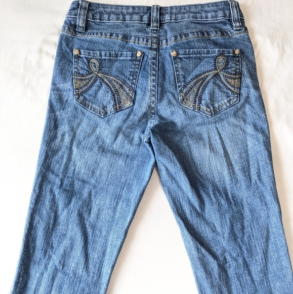 Cache Medium Wash Crop jeans Size 0 - Picture 3 of 6